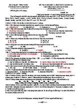 4 Đề thi khảo sát kiến thức chuẩn bị cho năm học mới môn Hóa học Lớp 11 - Năm học 2019-2020 - Trường THPT Liễn Sơn (Kèm đáp án)